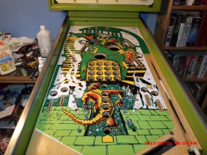 Playfield painting almost done